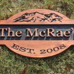 Personalized Engraved Sign, Last Name Wooden Sign, Custom Wooden Sign, Engraved Sign, Engraved Wood Sign, Est Wood Sign, House Warming Gift