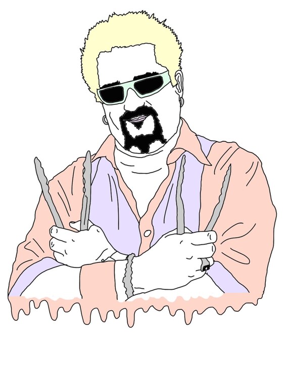 Guy fieri print | Etsy