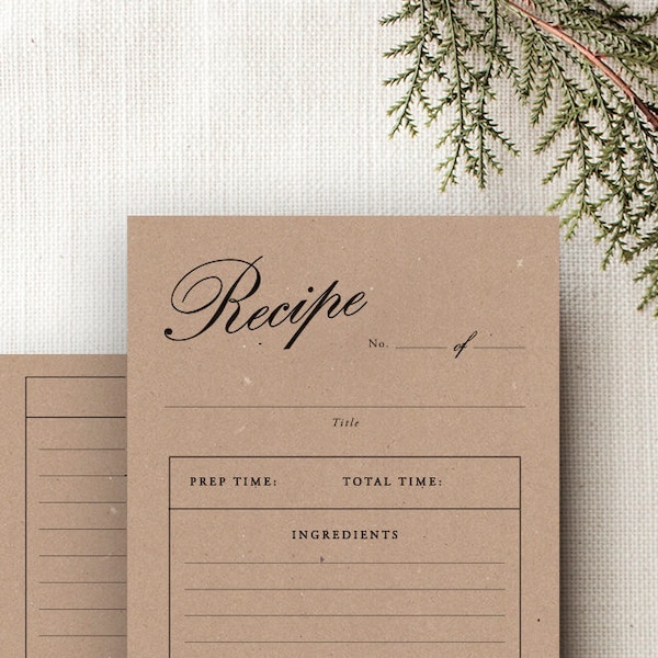 Vintage Recipes Printable Etsy