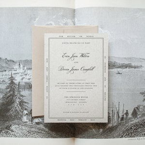 Invitación cartografía + RSVP / Invitaciones de boda