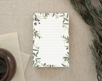 Olive List Notepad | Modern Vintage Inspired Stationery