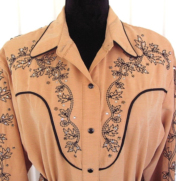 Vintage Retro Women's Cowgirl Shirt by Western Co… - image 5