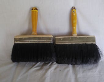 Paint Brush, Wooden Handle, Vintage Quality Brush, Nylon Quality Bristles