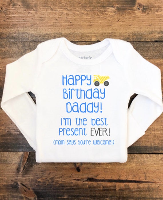 carter's happy birthday daddy onesie