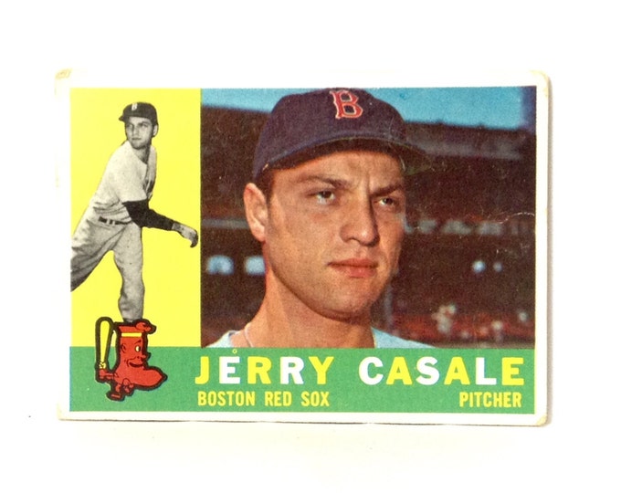 Jerry Casale, Boston Red Sox Pitcher, #38 Topps 1960's Collector's-Trading Baseball Card, 3.5x2.5" #3972
