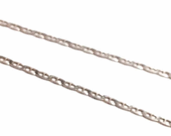 A 20" Mid-Century Italian Designer Marine Chain Necklace / Sterling Silver, 2.94 Grams #3533