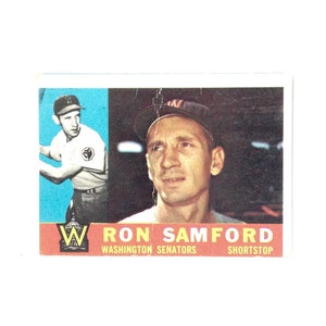 Ron Samford, Washington Senators Shortsop, #409 Topps Collector's-Trading Baseball Card, 3,5x2,5" #3971