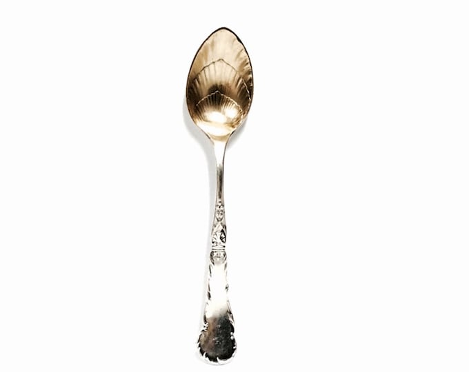 A Delicate English Art Nouveau Demitasse Spoon, Pat. Stamp 1890, Marked By: Bird-R-SH. 4x.75x.25", 9.43 Grams #3068