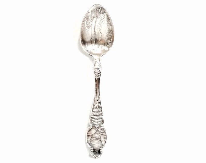 A Signed 1915 Beauseant Outing - Rangeley Lakes ME, Ornate Collectible Sterling Silver Demitasse Spoon. 4.25x1x.25", 13.08 Grams #3075