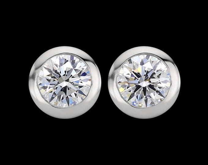 0.46 total carat weight, H color, EX cut, VVS1 clarity, GIA certified diamonds in white gold or platinum.