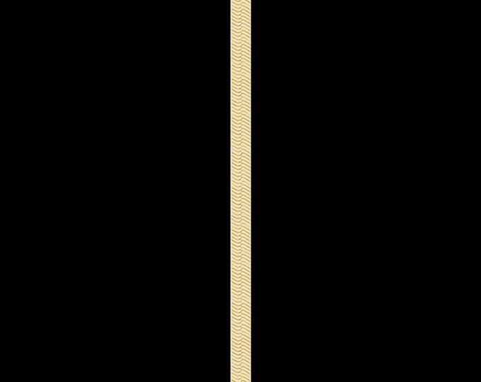 Herringbone chain bracelet in 10k yellow gold, 5.80mm, lobster claw clasp; 7, 8, or 9 inches.