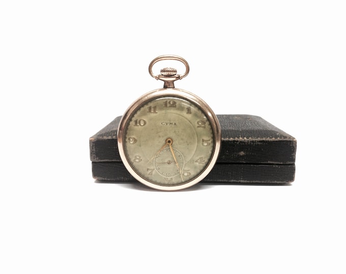 A Rare 19th Century Cyma Faced -  Tavannes Watch co. Movement, Original Box, Non-Functional/For Restoration, No serial #, 73g  #1814