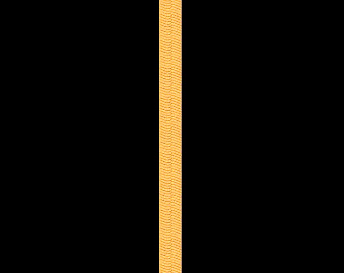 Herringbone chain necklace in 14k yellow gold, 2.50mm, lobster claw clasp; 14, 15, 16, 18, or 20 inches.