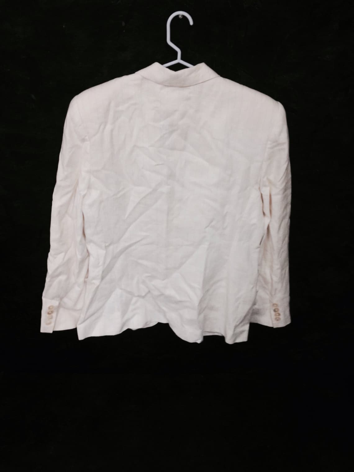 White Linen Blouse 17293