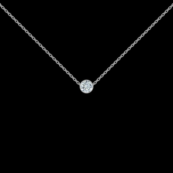 1/8 カラット ダイヤモンド ネックレス 925 スターリングシルバー 