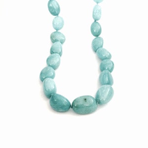 A Simply Incredible 29&quot; Southwestern Sterling Silver & Natural Turqouise Beaded Necklace, Sterling Silver Spring Clasp, 286.33 Grams #2911