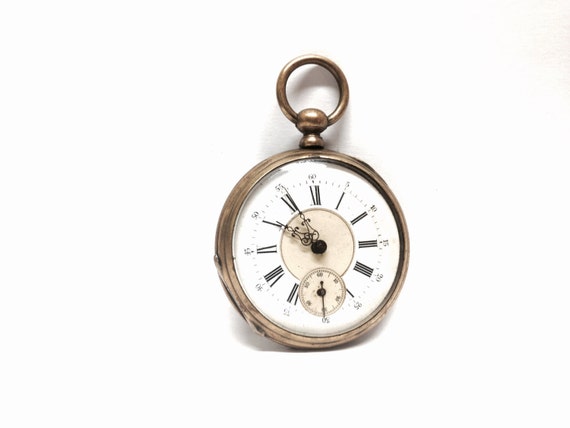 Montre De Poche Antique 19ème Siècle Hurt & Wray - Mouvement Et Cadran Pour Réparation