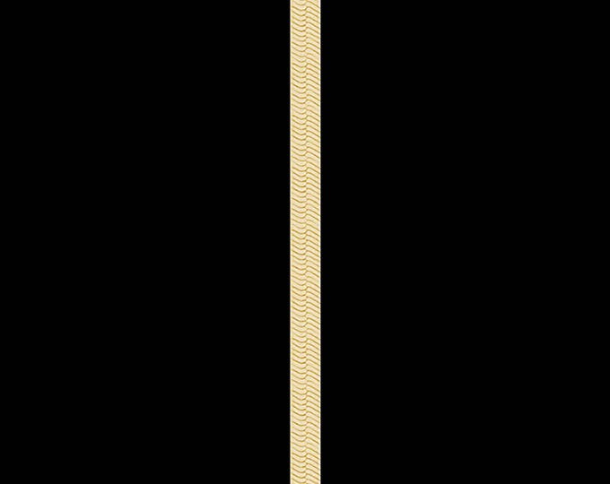 Herringbone chain bracelet in 10k yellow gold, 6.80mm, lobster claw clasp; 7, 8, or 9 inches.