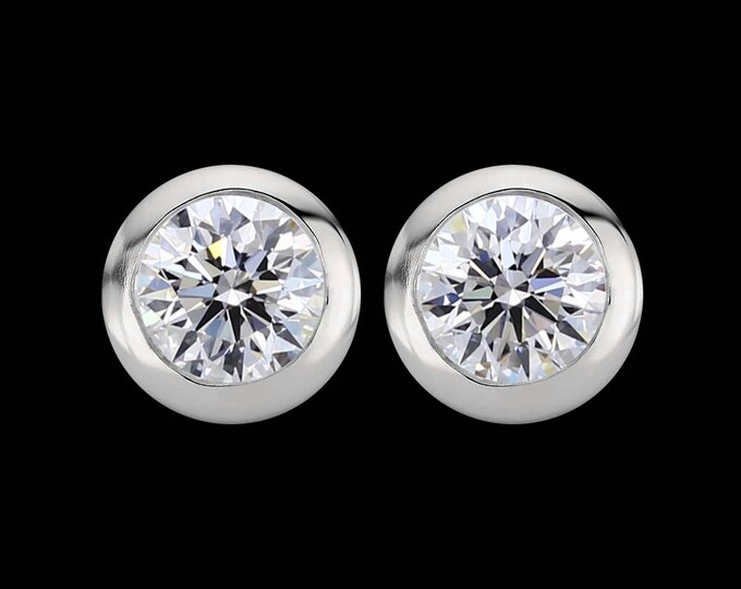 0.46 total carat weight, G color, EX cut, VVS2 clarity, GIA certified diamonds in white gold or platinum.