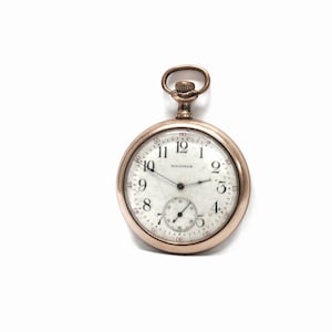 A 19th Century Waltham 7 Jeweled Pocket Watch, 1894, 12S, Made in USA, Not Functional/For Restoration, 2.25&quot; diameter, Weighs 60g  #1860