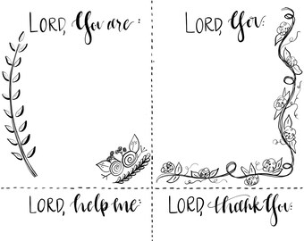 Prayer template