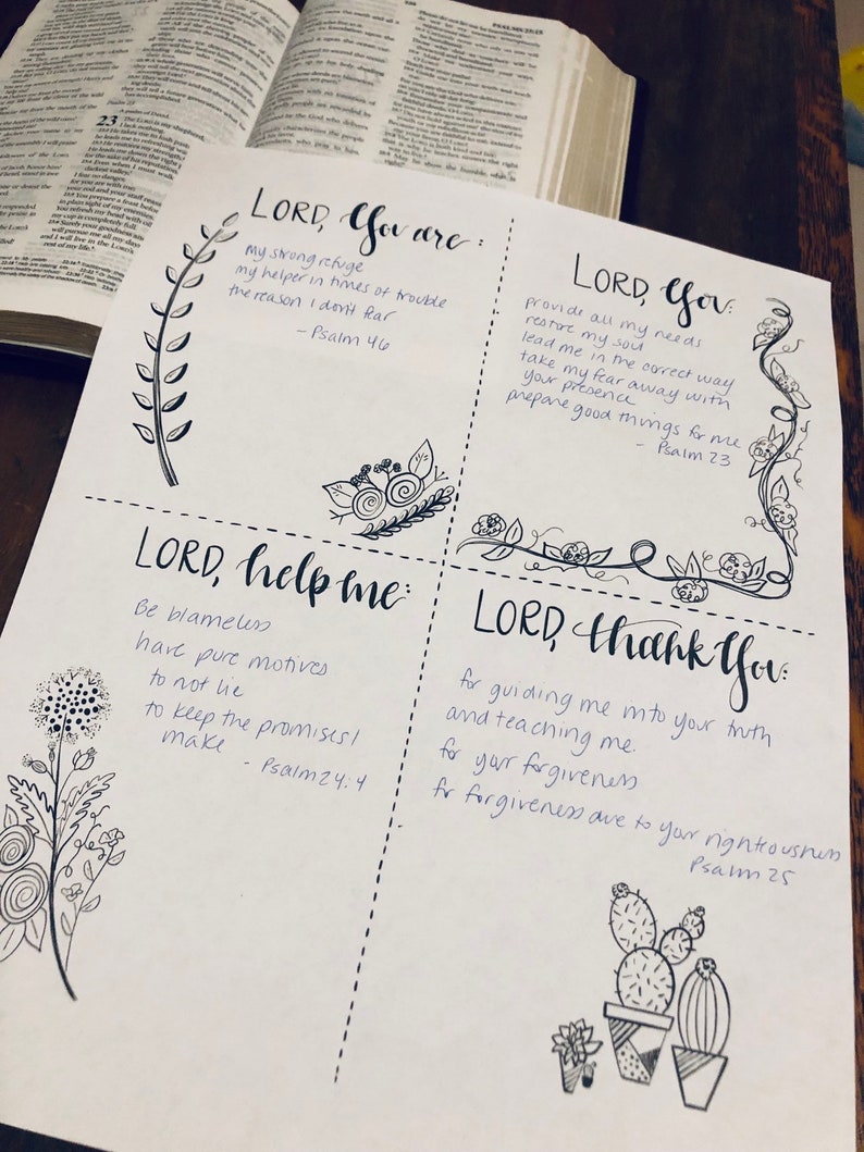 Prayer Template - Etsy