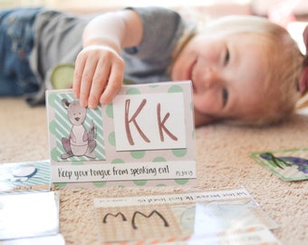 ABC | Flashcards | Animal Alphabet | Christian Homeschool | Instant Download | Alphabet Memory Scripture | File for Diy Printing | Bible