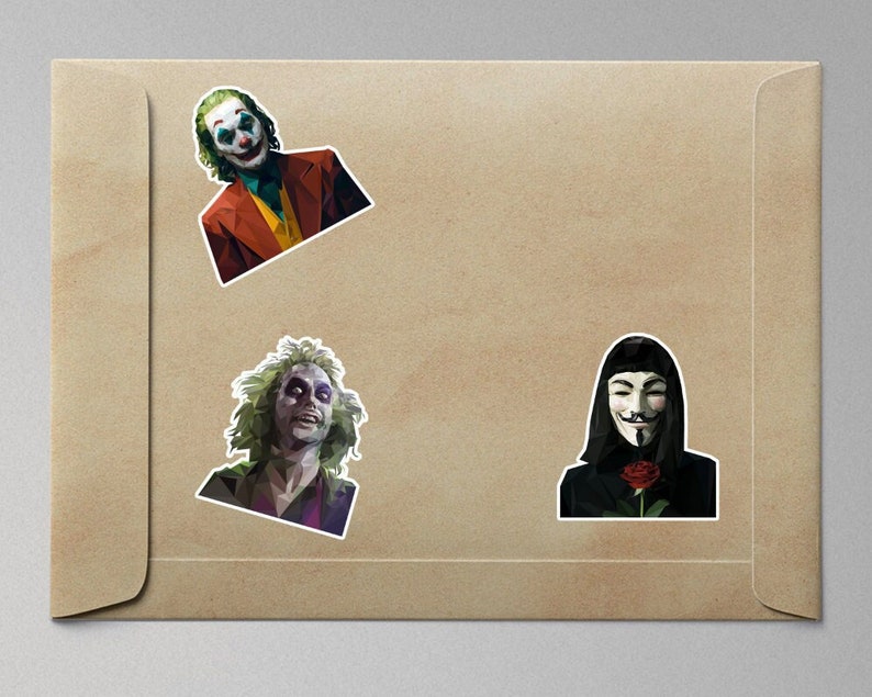 V for Vendetta Poly Art Sticker/V For Vendetta Anonymous Macbook Decal/Macbook Stickers/Laptop Sticker Guy Fawkes Anonymous 