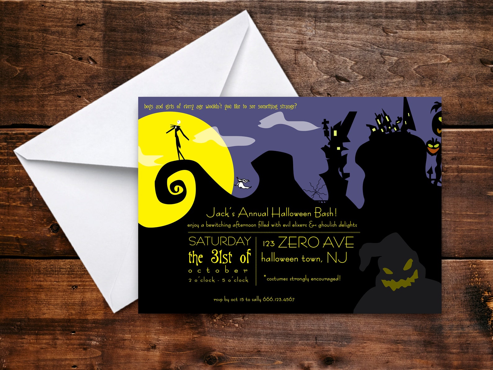 Nightmare Before Christmas Halloween Party Printable Digital | Etsy