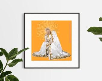 Limited Edition Walter Mercado Poly Art Portrait Print/Astrology/Latina Owned Shops/Hispanic Heritage/Mucho Mucho Amor/FRAME NOT INCLUDED