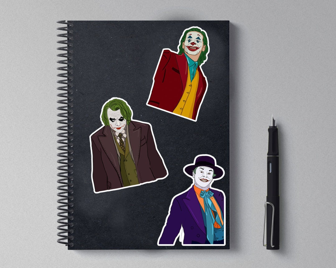 The Jokers Illustrated Sticker Pack/heath Ledgervinyl Sticker/the Joker