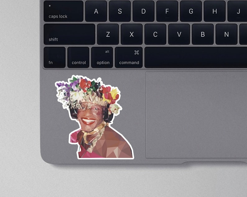 Marsha P. Johnson Poly Art Sticker/Pride Sticker/Trans Gay Decal/Black Lives Matter/Equality/Protest/NYC Pride/NYC 