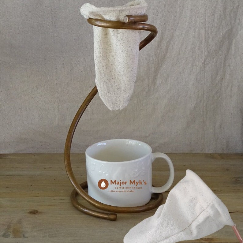 Coffee Sock Drip Stand Handmade Copper Chorreador Pour Over Gift Costa