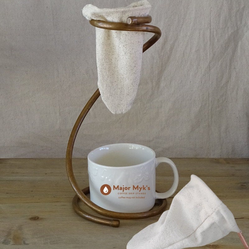 Coffee Sock and Drip Stand | Copper Chorreador Pour Over Gift - Etsy