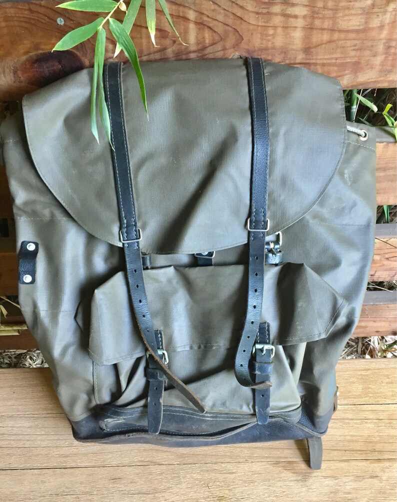 Swiss Army Rubberized Waterproof Backpack Rucksack Etsy