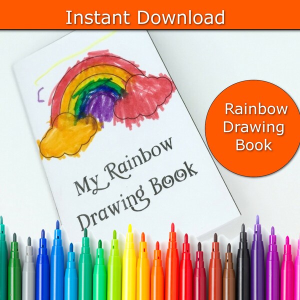 Rainbow Book, Printable Rainbow Activity, Learn Colors Activity, Printable Booklet, Preschool Activities, School Booklet, Rainbow Colors