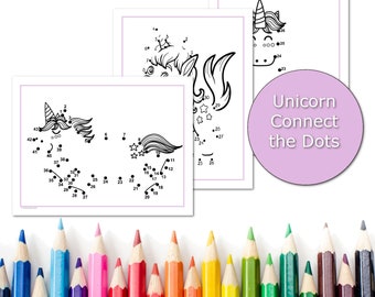 Unicorn Dot To Dot Etsy Unicorn Dot To Dot Etsy
