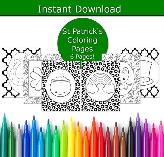 St Patrick's Day Coloring Pages For Kids Printable St