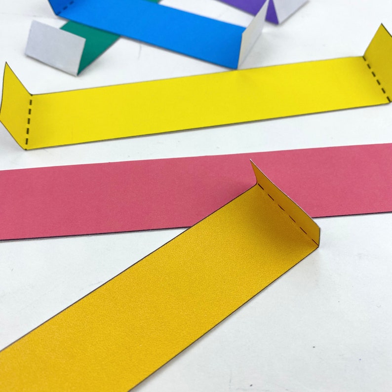3D Rainbow Craft Template to help kids learn rainbow colors, Printable Rainbow Activity, Preschool Craft, Classroom Craft, Paper rainbow image 5