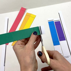 3D Rainbow Craft Template to help kids learn rainbow colors, Printable Rainbow Activity, Preschool Craft, Classroom Craft, Paper rainbow image 4