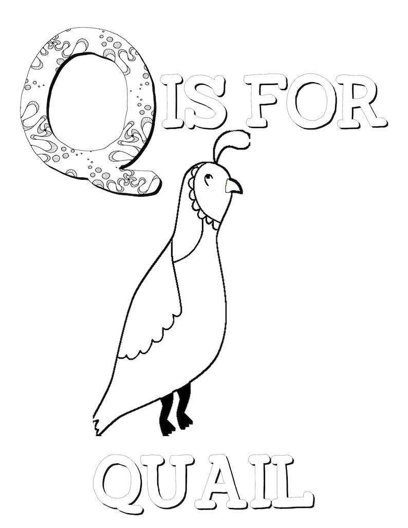 Animal Alphabet Coloring Pages for Kids ABC Coloring Pages - Etsy