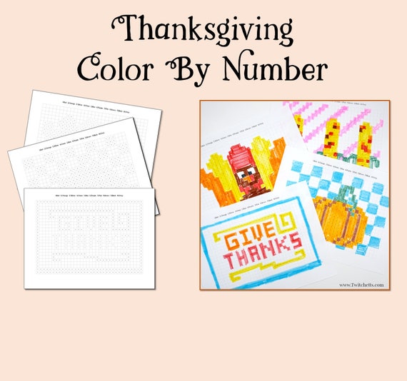 17+ Color By Number Thanksgiving Coloring Pages - Twisty Noodle