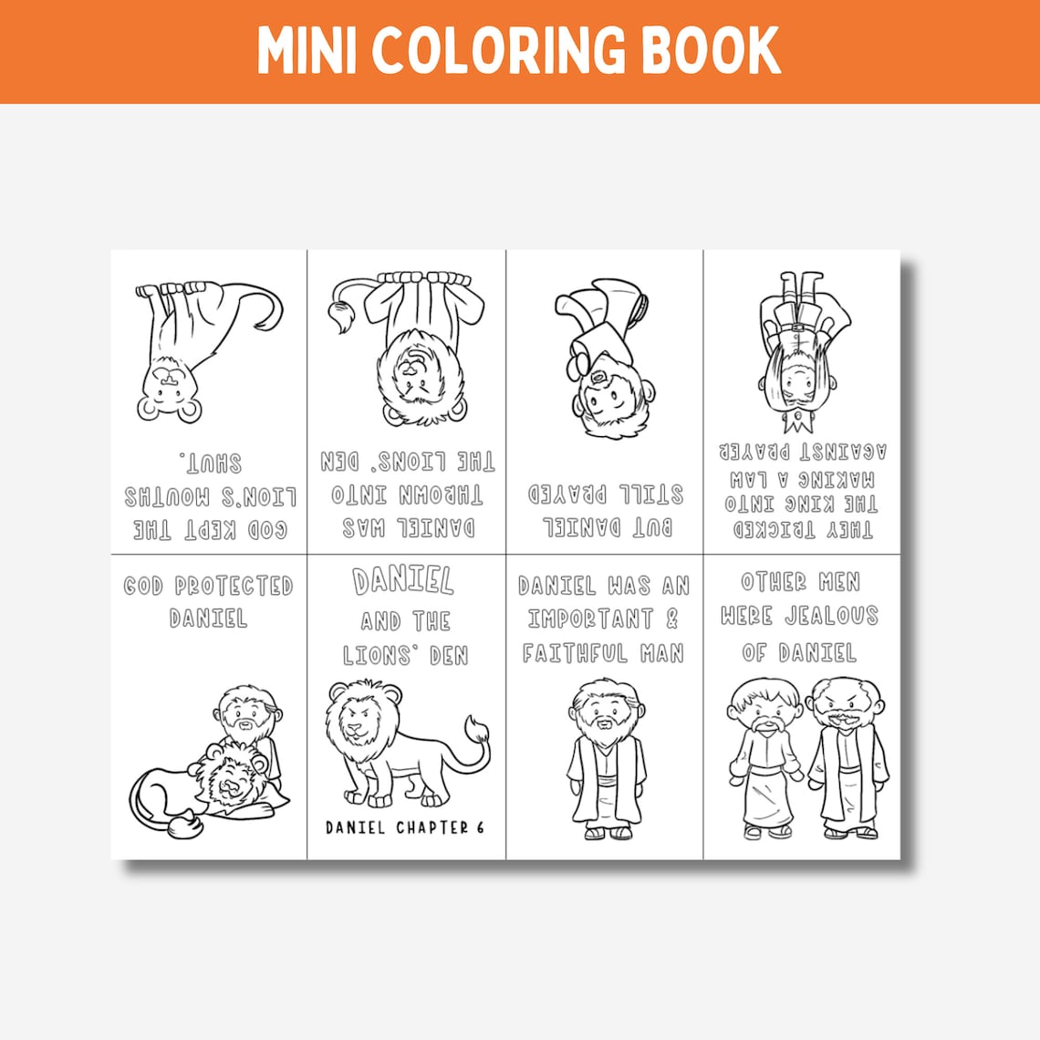 Daniel in the Lions Den Activities for Kids, Printable Coloring ...