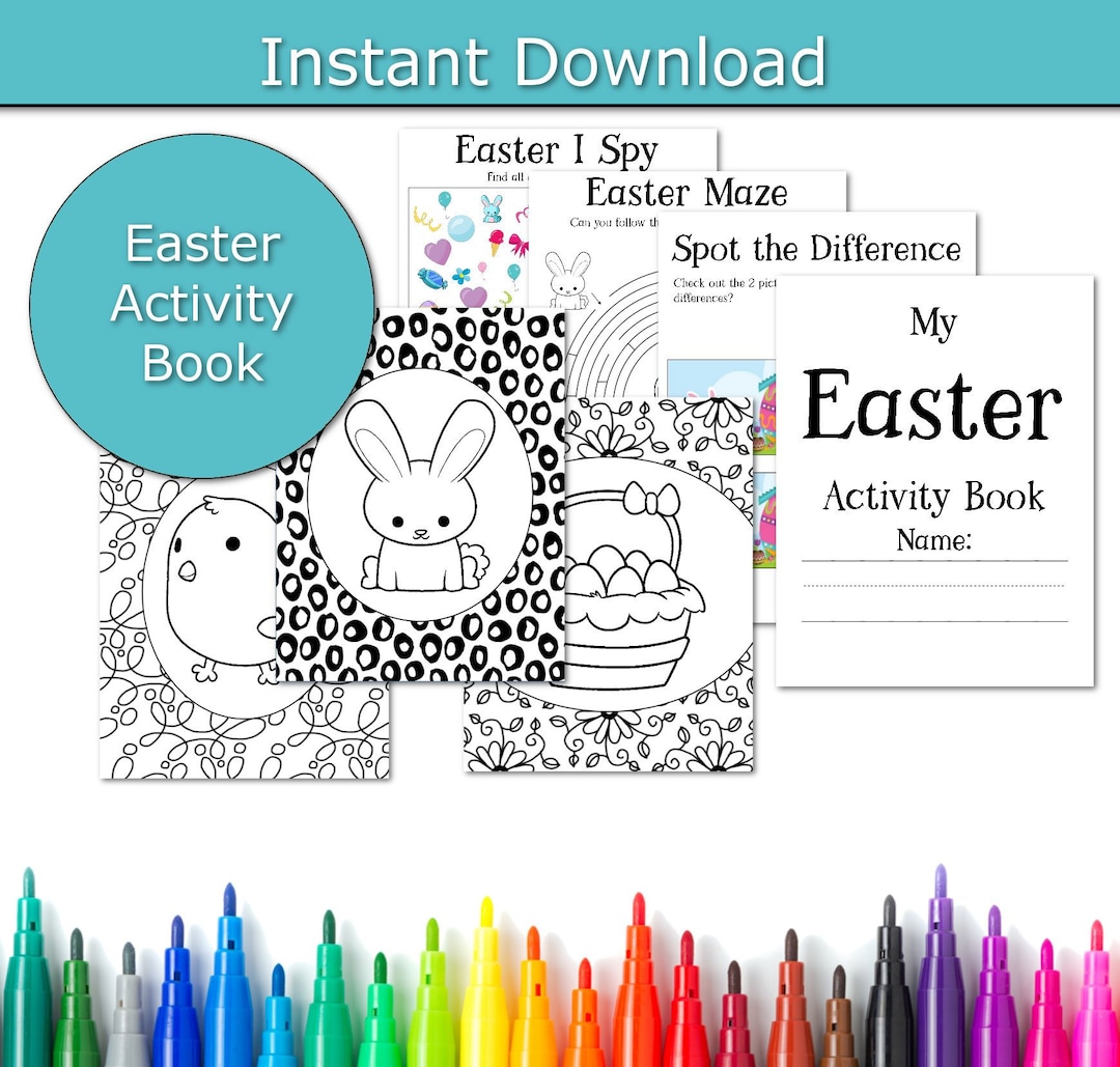 Easter Activity Pack, Printable Easter Activities for Kids, Easter ...