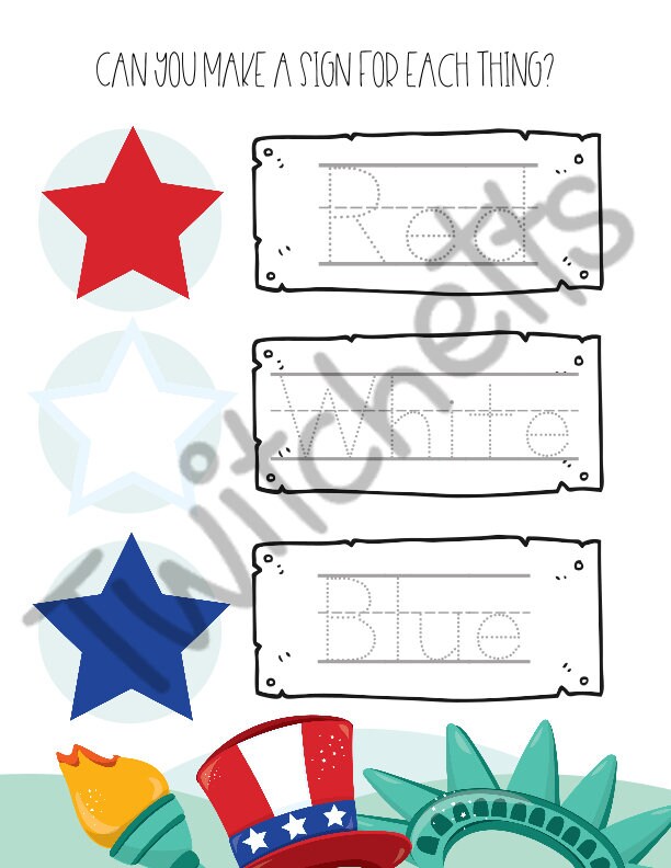 4th of July Activity Pack for Preschoolers, Fun 4th of July Party Games ...