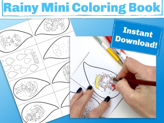 Mini Coloring Book Spring for Kids