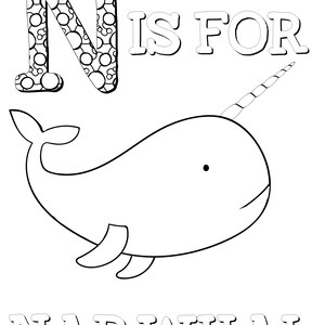 Animal Alphabet Coloring Pages for Kids, ABC Coloring Pages, Preschool Coloring Pages, Coloring Book, ABC Animal coloring book, Letters, ABC image 6