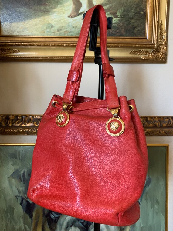 Rare Vintage Versace bucket shoulder bag