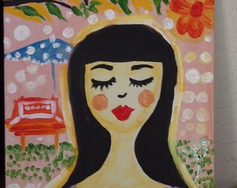 Katahimikan PEACE Original acrylic painting
