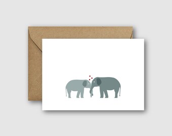Elephant Love Card
